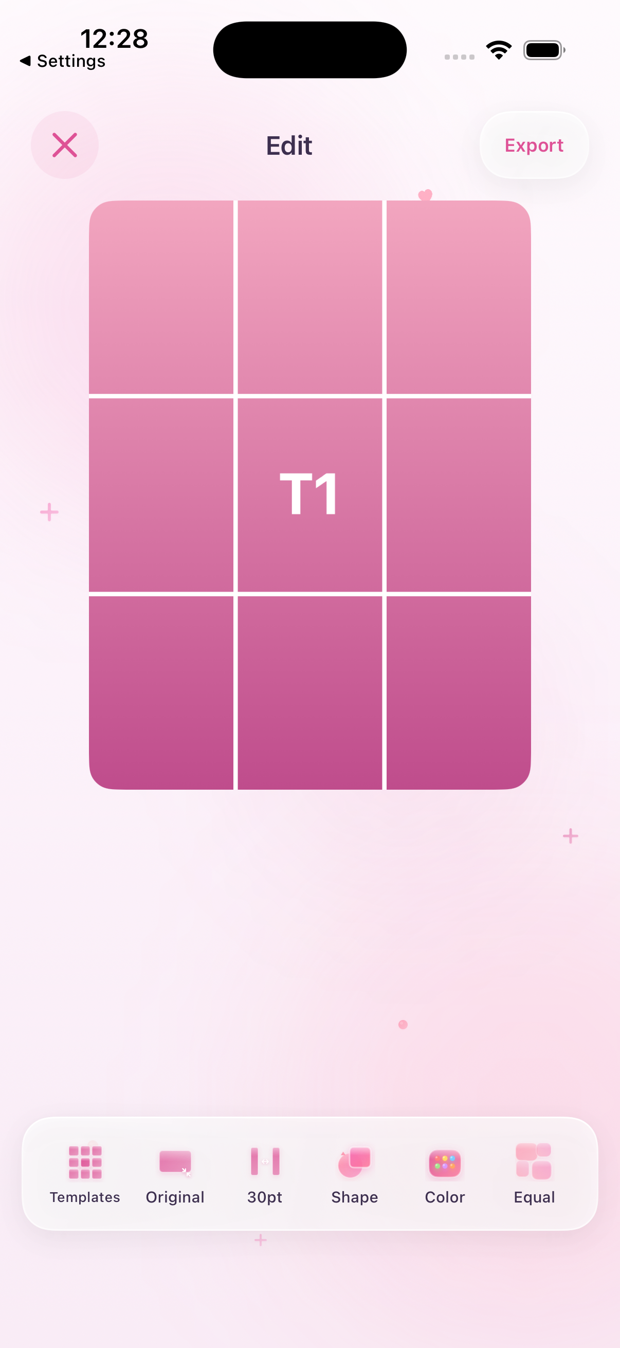 九宫格切图 · 真实 App 界面